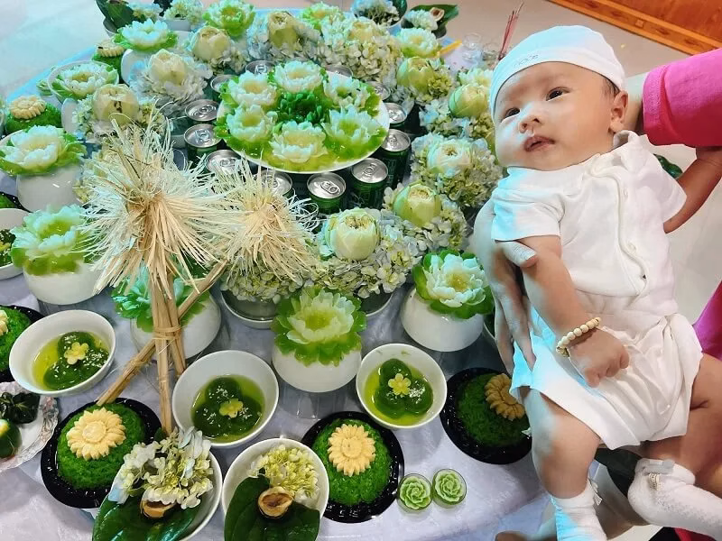 Văn khấn đầy tháng cho Bé trai - Hướng dẫn chi tiết 3 cúng đầy tháng vankhancung.com