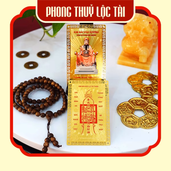 Phong Thủy Kim Bài hỗ trợ công danh học tập thi cử