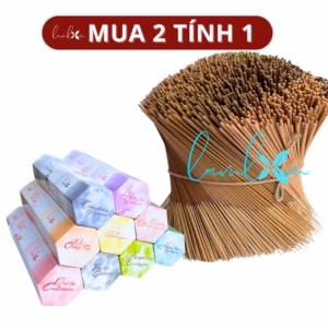 Nhang thảo mộc tự nhiên Lam Lam nhang ngắn chung cư ít khói an toàn được kiểm định