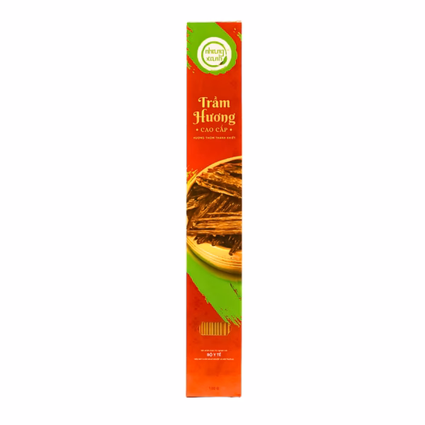 Nhang Trầm Hương Cao Cấp Nhang Xanh - Ít khói, Không Hóa Chất, Thơm lâu - Hộp 100g - Hình ảnh 2