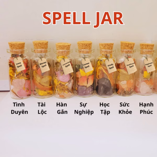 Spell jar- lọ manifest tình duyên, sự nghiệp, tài lộc, học tập thi cử may mắn