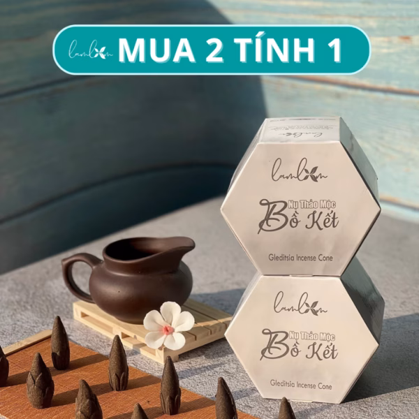 Nụ Bồ Kết Lam Lam nhang nụ xông nhà tẩy uế thanh lọc không khí thành phần tự nhiên