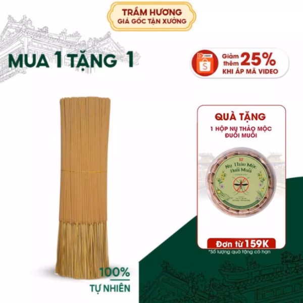 500G NHANG QUẾ DÀI 34CM, KHÔNG NHUỘM CHÂN - THƠM NHẸ DỊU, ÍT KHÓI HUẾ XƯA - Hình ảnh 8