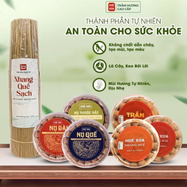 500G NHANG QUẾ DÀI 34CM, KHÔNG NHUỘM CHÂN - THƠM NHẸ DỊU, ÍT KHÓI HUẾ XƯA - Hình ảnh 3