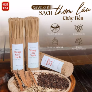 500G NHANG QUẾ DÀI 34CM, KHÔNG NHUỘM CHÂN - THƠM NHẸ DỊU, ÍT KHÓI HUẾ XƯA