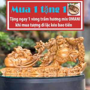 Tượng Phật Gỗ Di Lặc Kéo Bao Tiền Gỗ Bách Xanh Thơm, Tượng Mini Để Xe Ô Tô Bàn Làm Việc Hàng Đục Nguyên Khối Chuẩn Xịn 2 tượng di lặc khắc gỗ kéo bao tiền