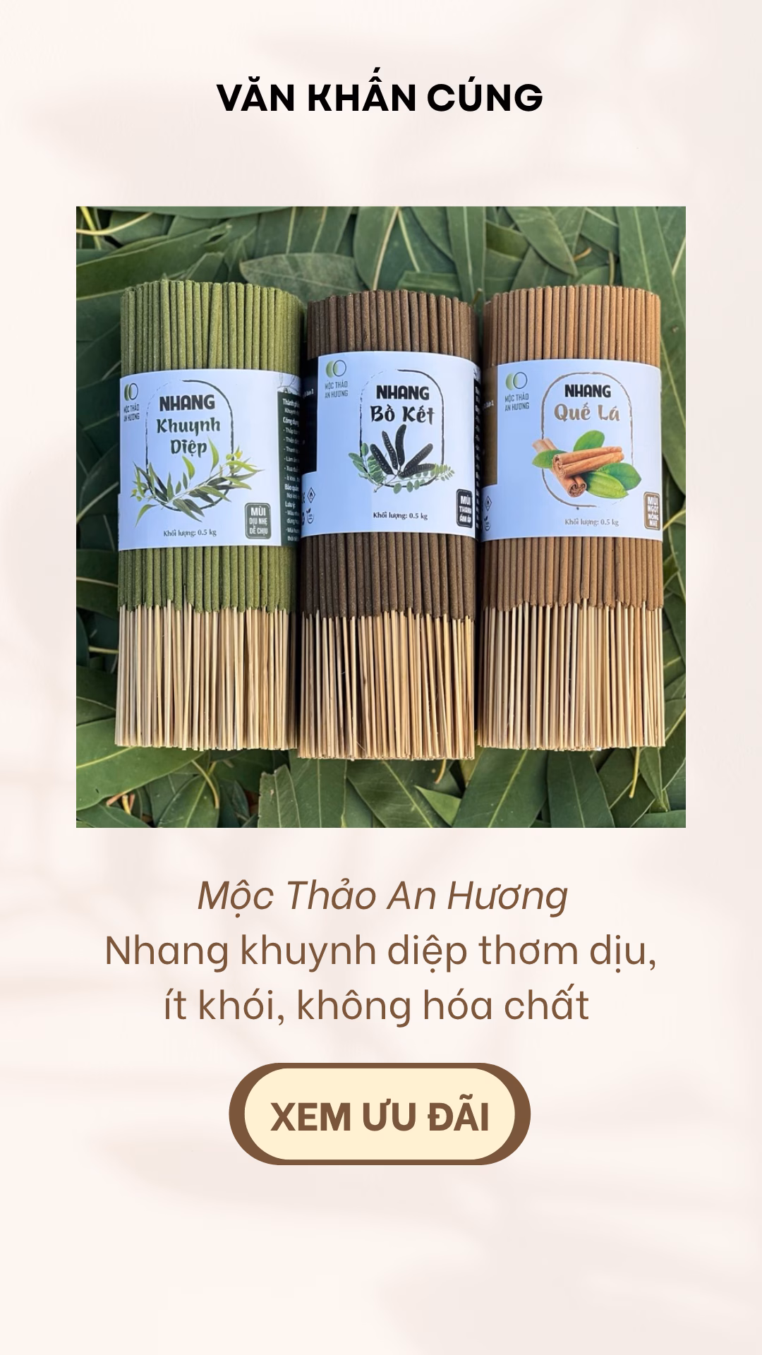 Hương Nhang Thần Tài Thái Lan Chính Hãng Cuốn Tàn Tài Lộc - Thẻ 79 Nén - Thẻ 185 Nén